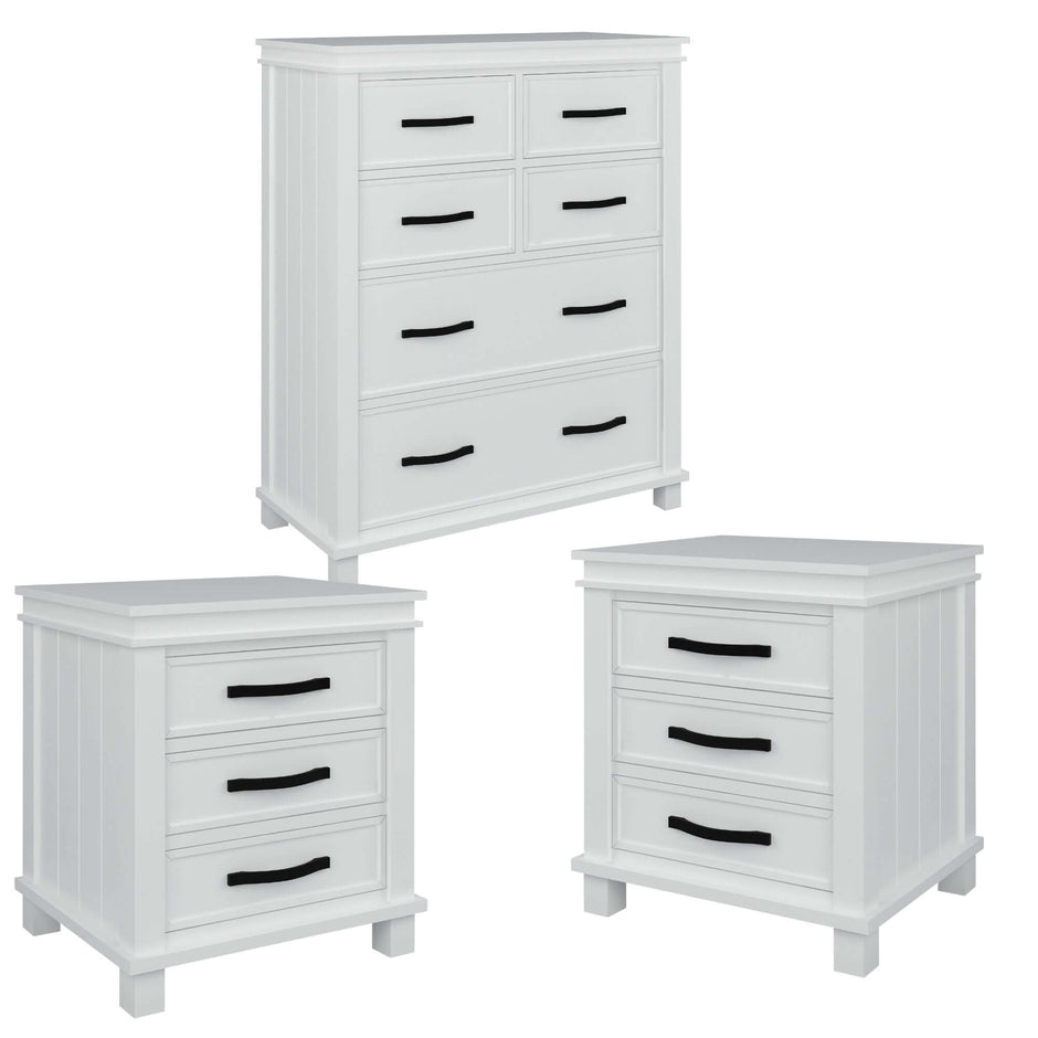 3 piece Bedroom Set white