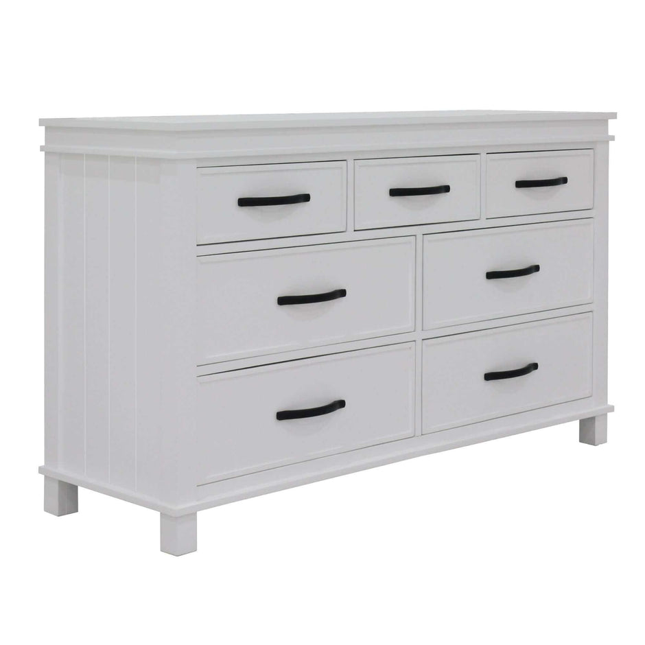 white dresser and nightstand set