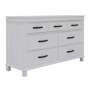 Lily Dresser 7 Drawer Chest Storage Cabinet - White