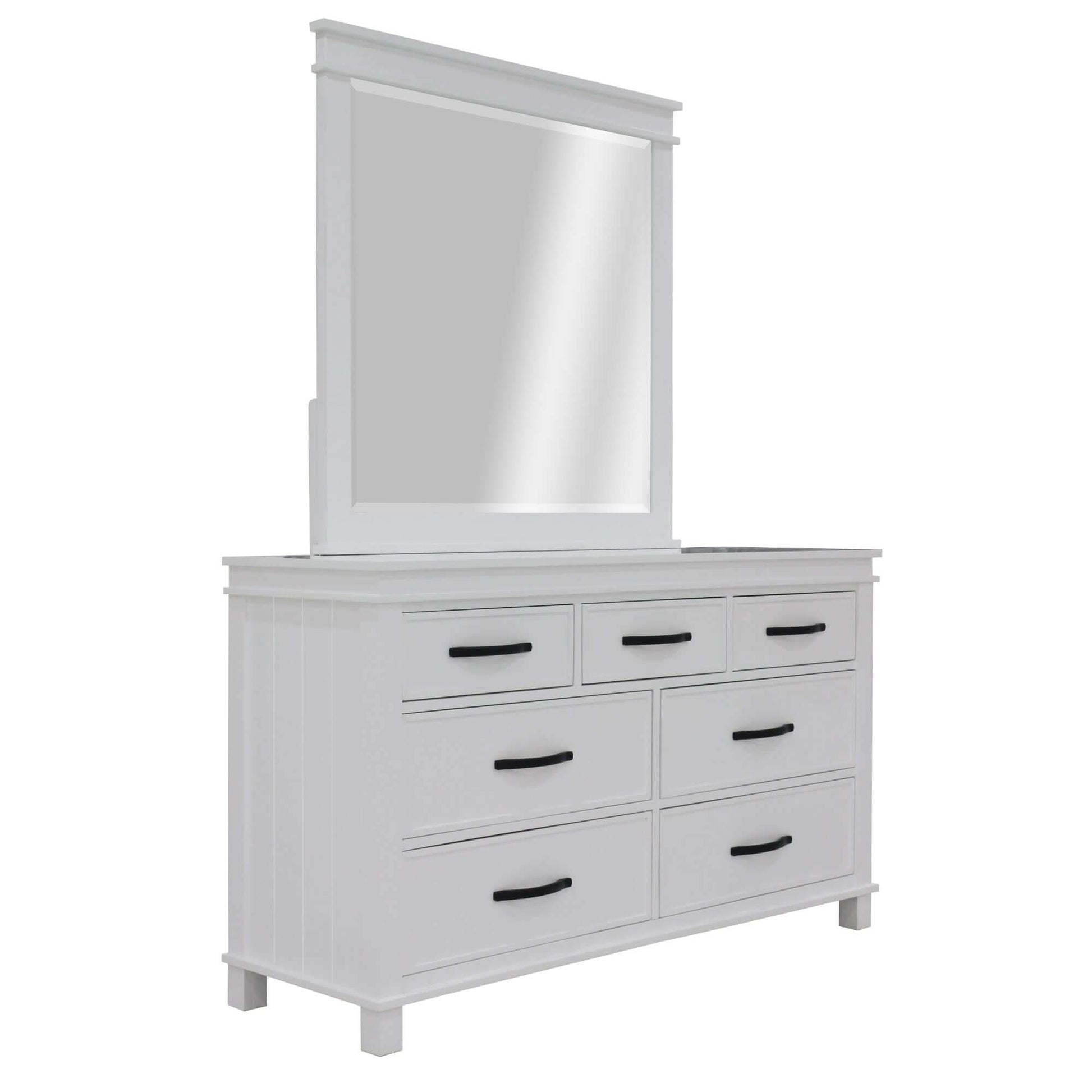 Lily White Dresser 7 Drawers Chest Storage Cabinet