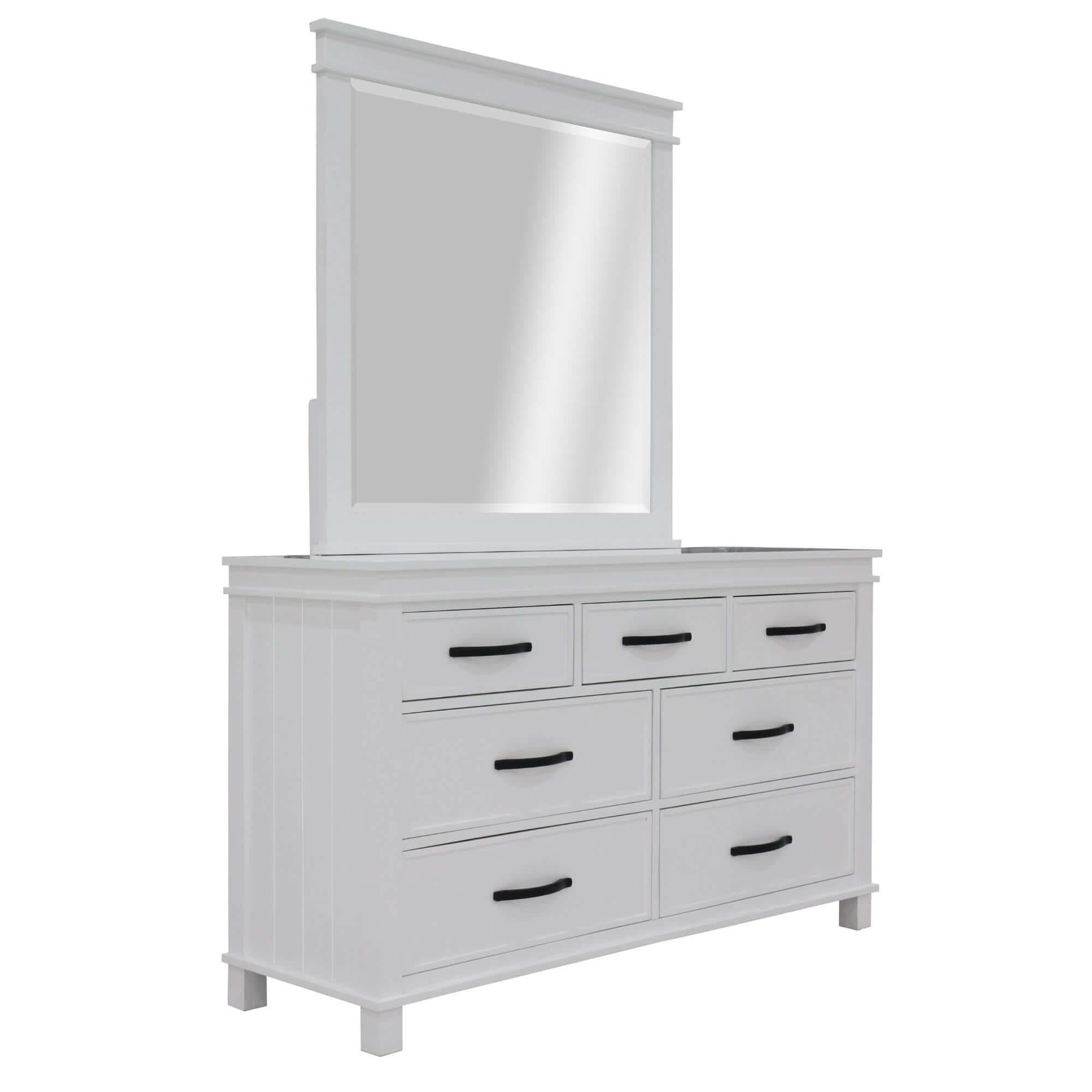 Lily White Dresser 7 Drawers Chest Storage Cabinet