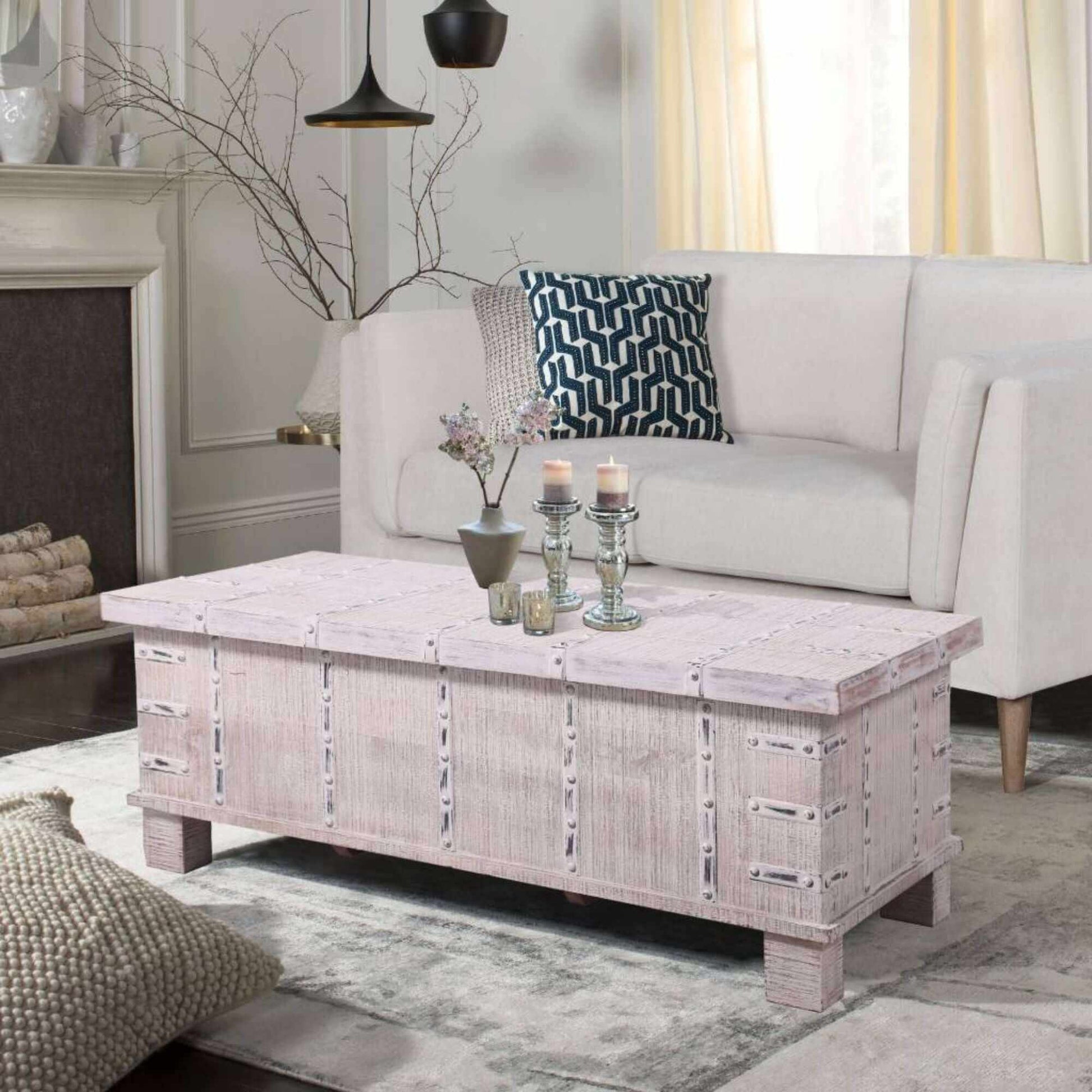 Daksh Solid Mango Wood Handmade Coffee Table