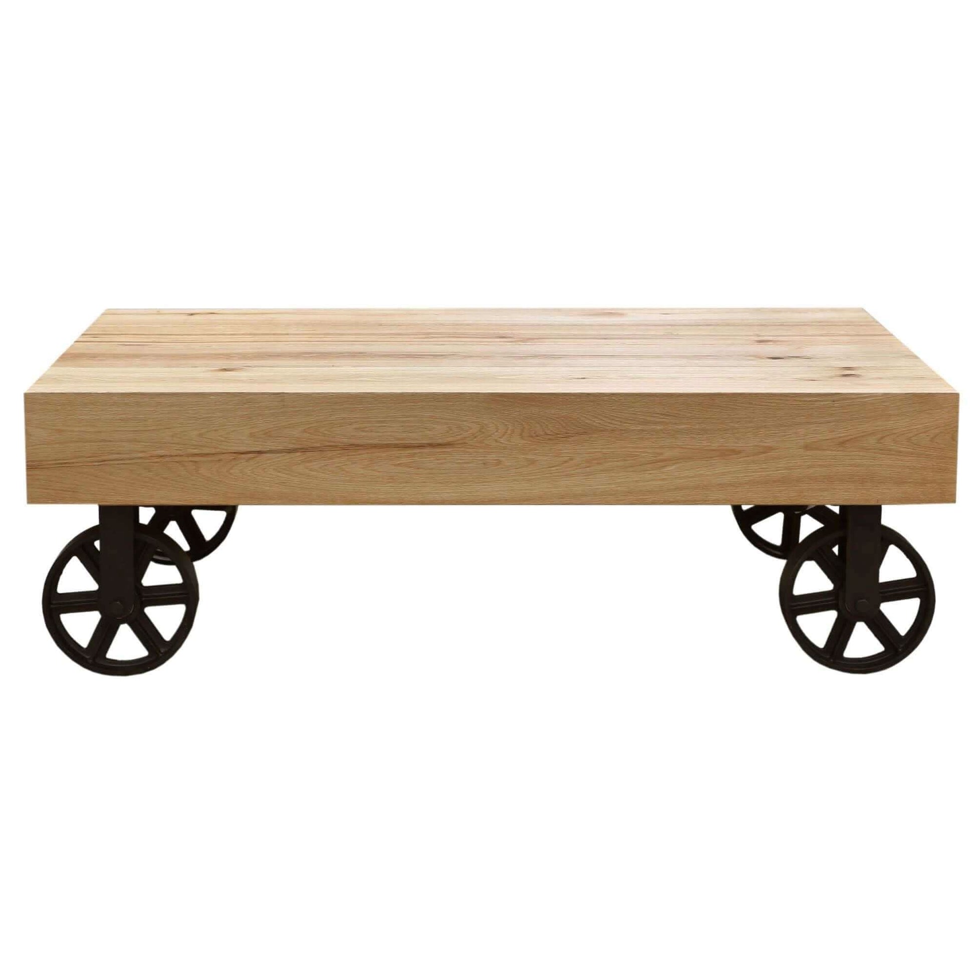 Ethan 120cm Industrial Style Coffee Table - Natural