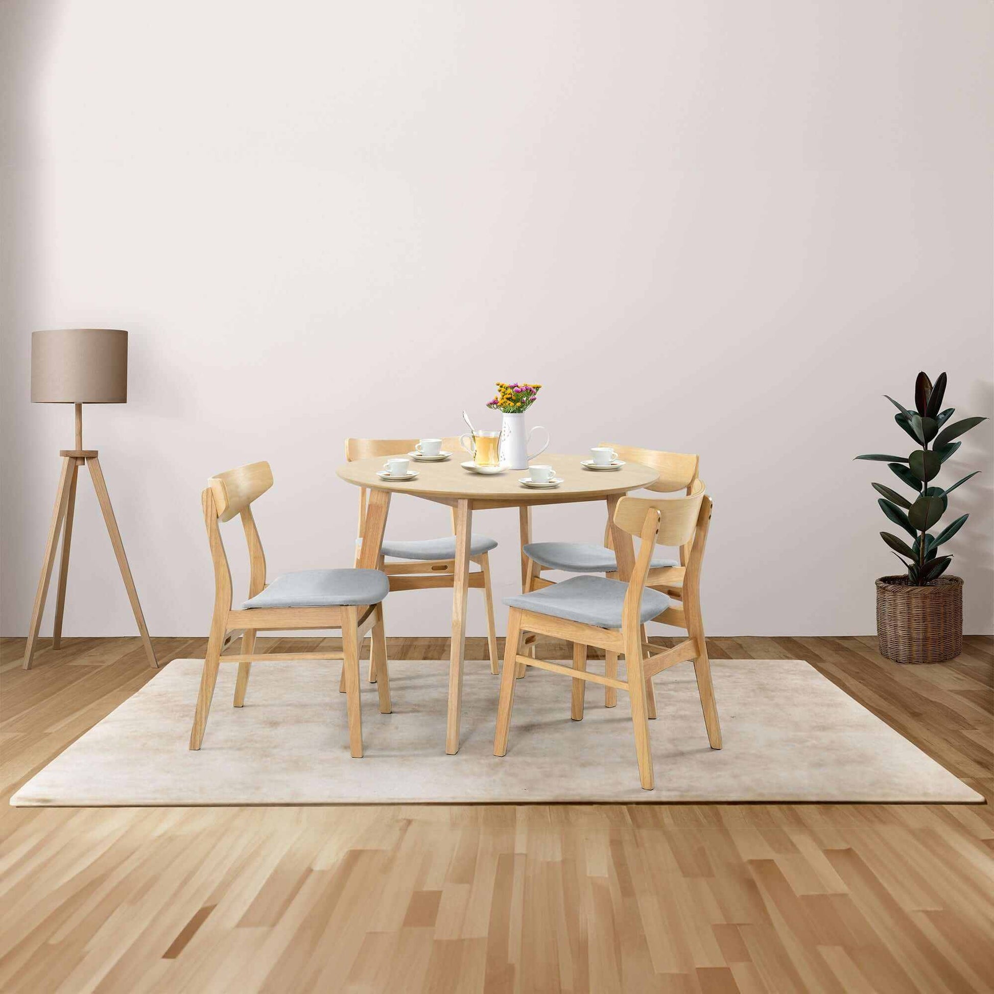 Cusco Scandinavian Style 100cm 4 Person Dining Table