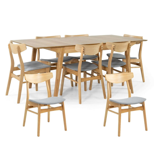 scandinavian dining table and chair set