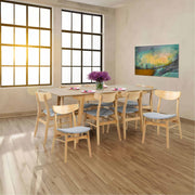 Cusco 9pc Scandinavian Dining Table and Chair set