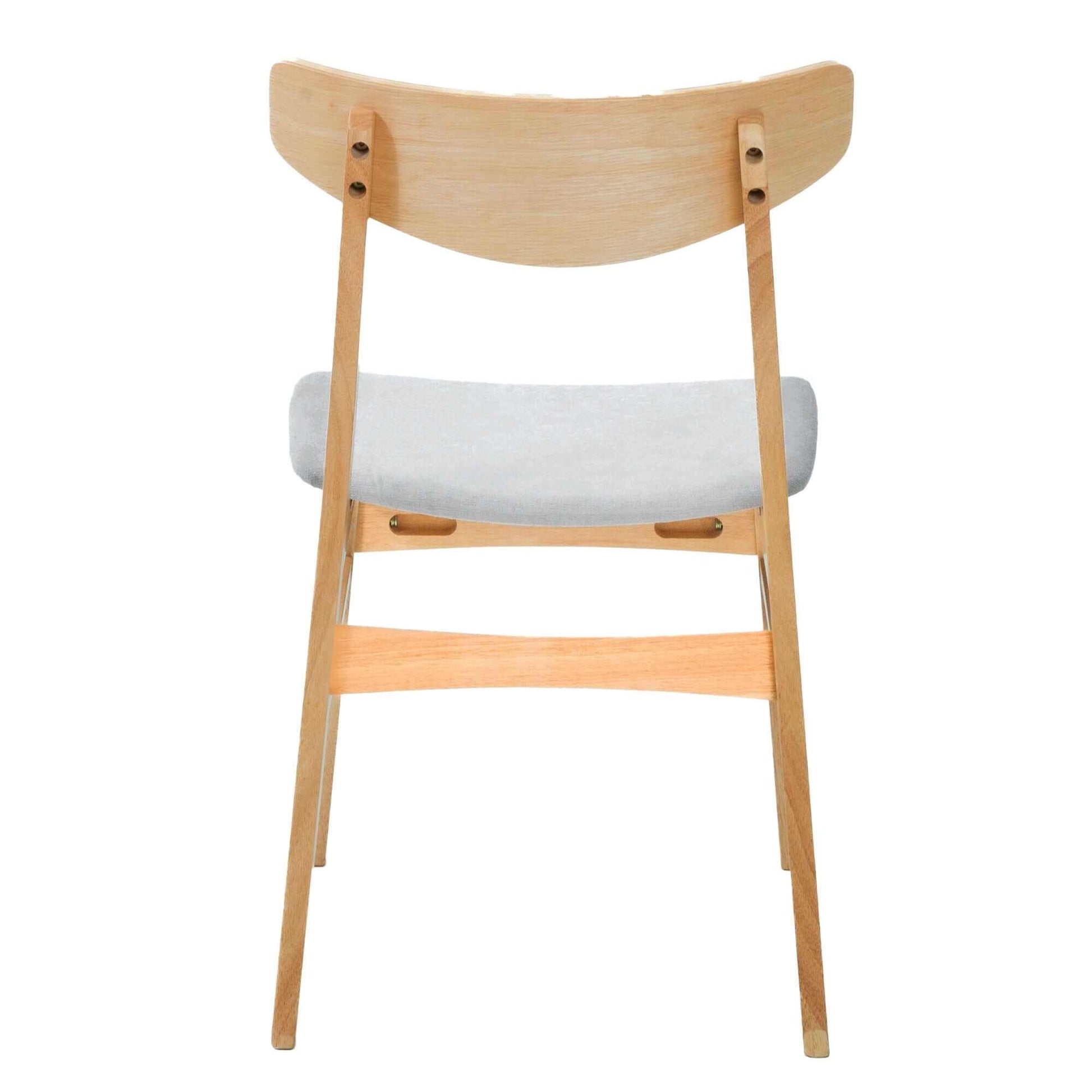 Cusco Fabric Seat Scandinavian Dining Chairs Set of 4