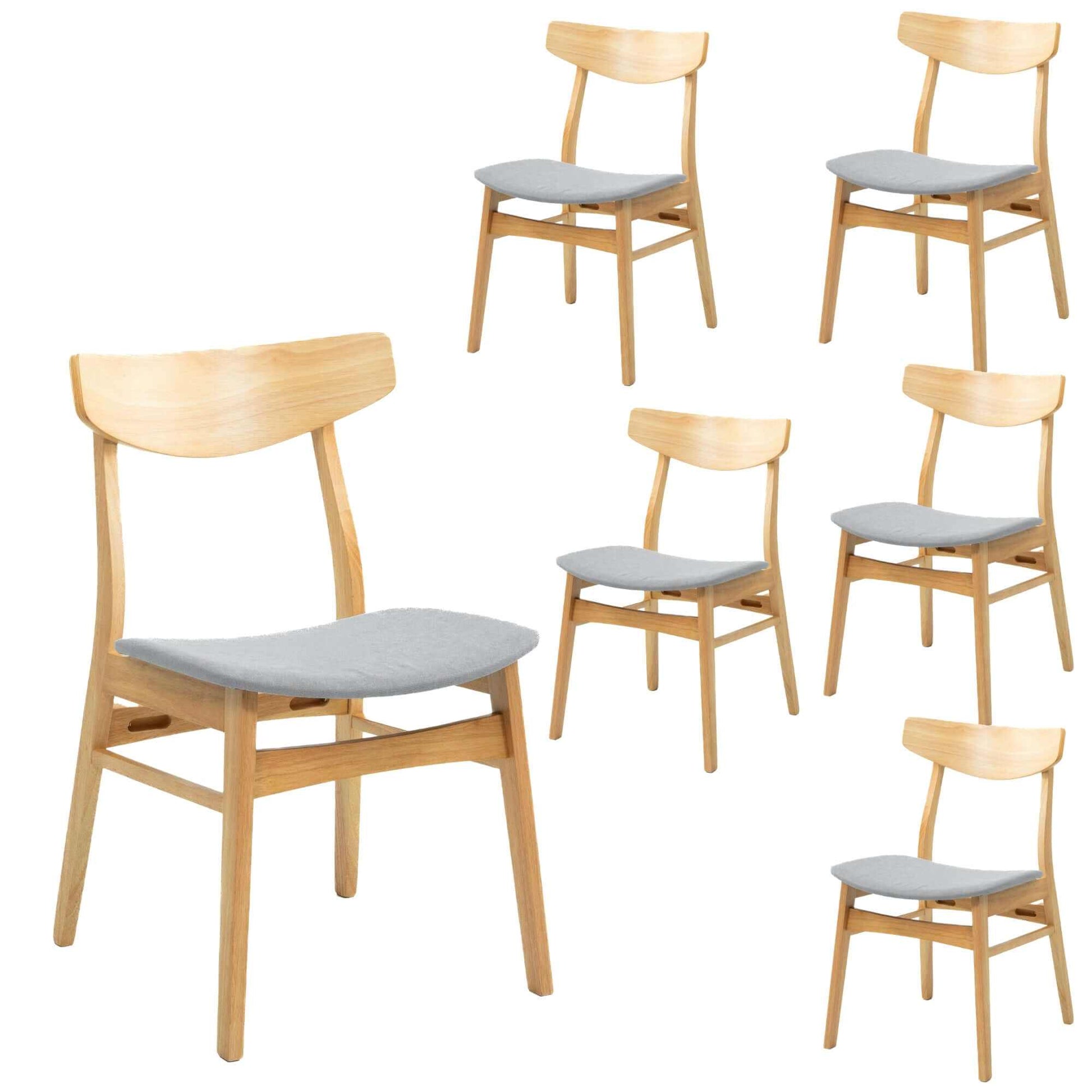 Cusco Scandi Dining Chairs Set of 6