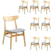 Cusco 8pc Set Scandi Dining Chairs