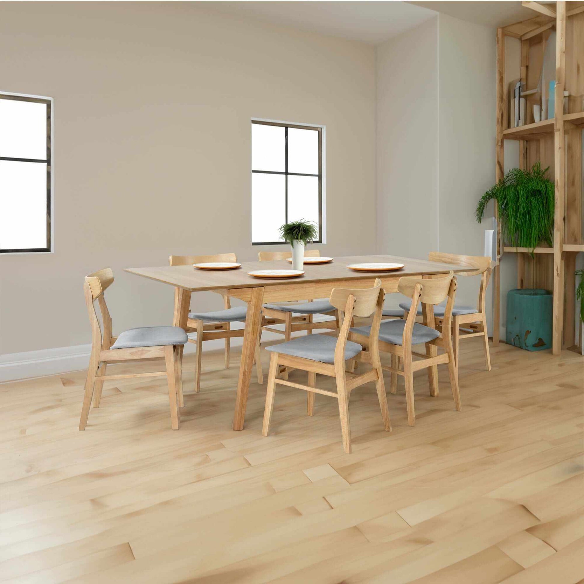 Cusco 8pc Set Scandi Dining Chairs