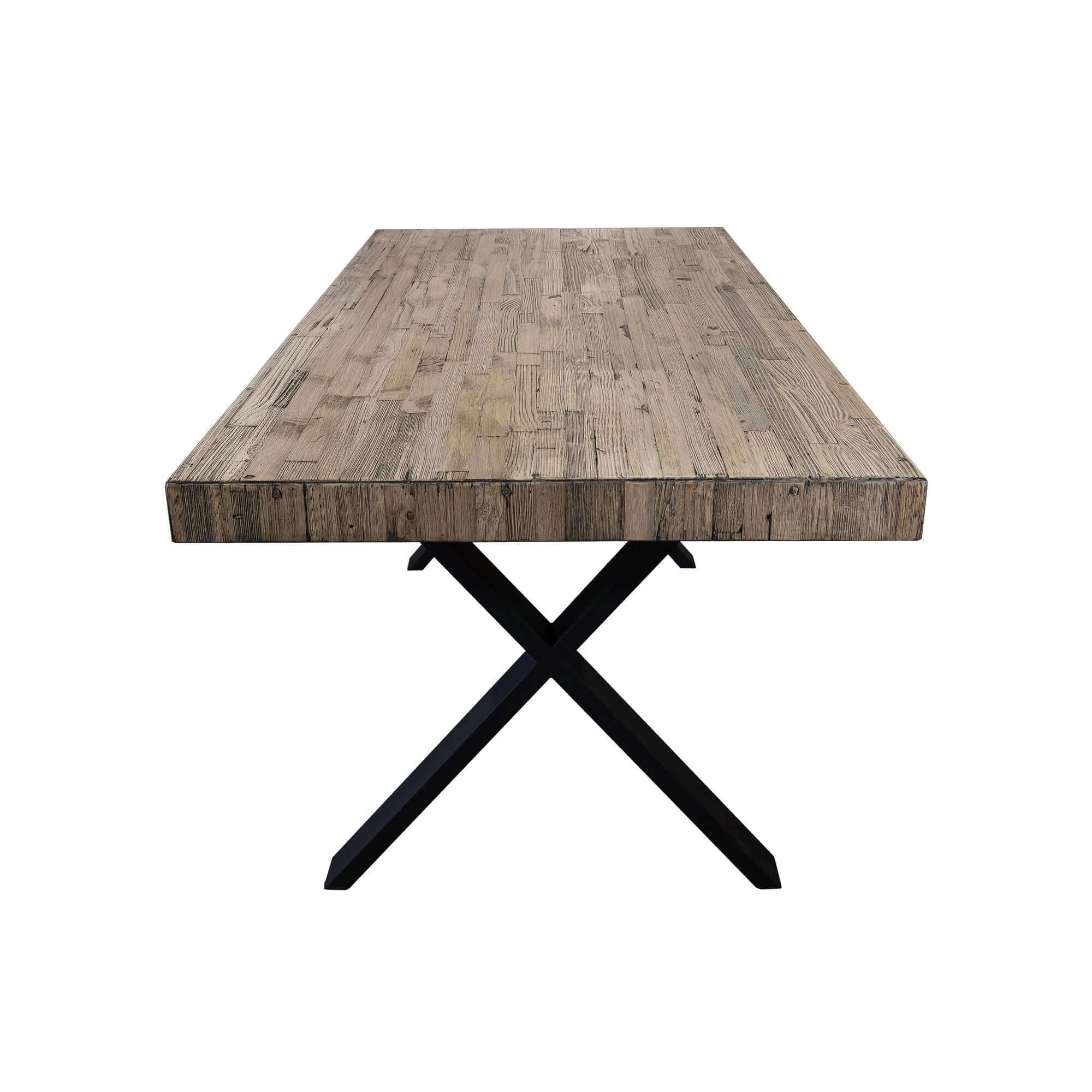 Anika Solid Pine Dining Table 180cm - Smoke