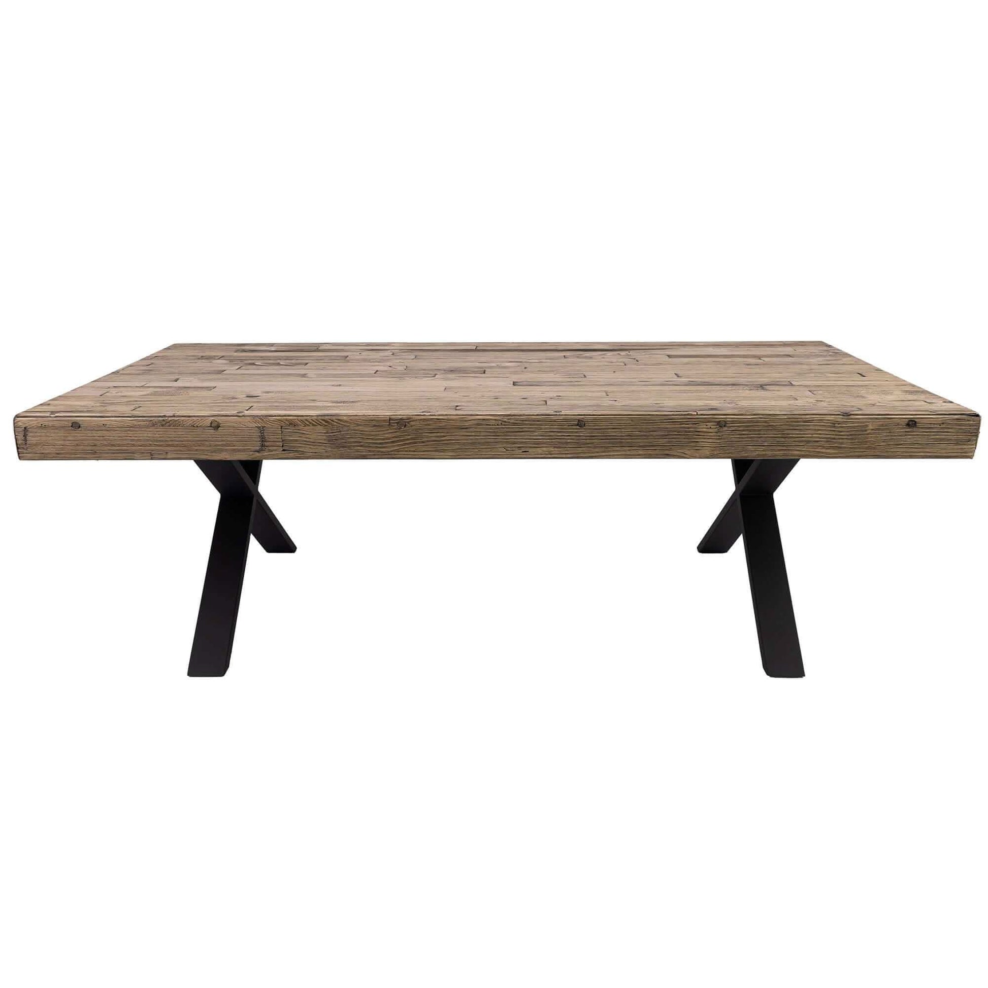 Anika Solid Pine Coffee Table 132cm - Smoke