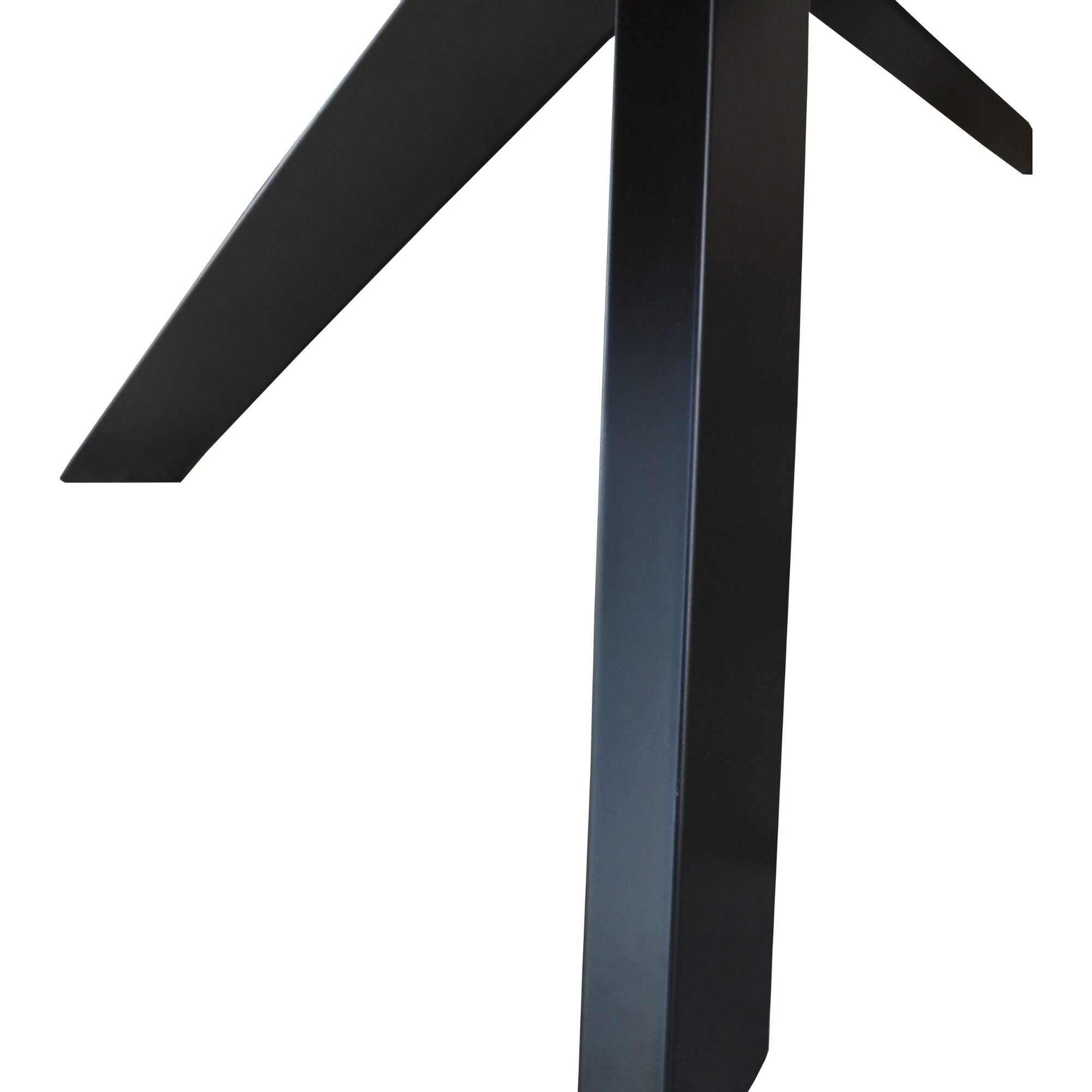 Lantana 7pc 210cm Live Edge Dining Table And Black Chair Set