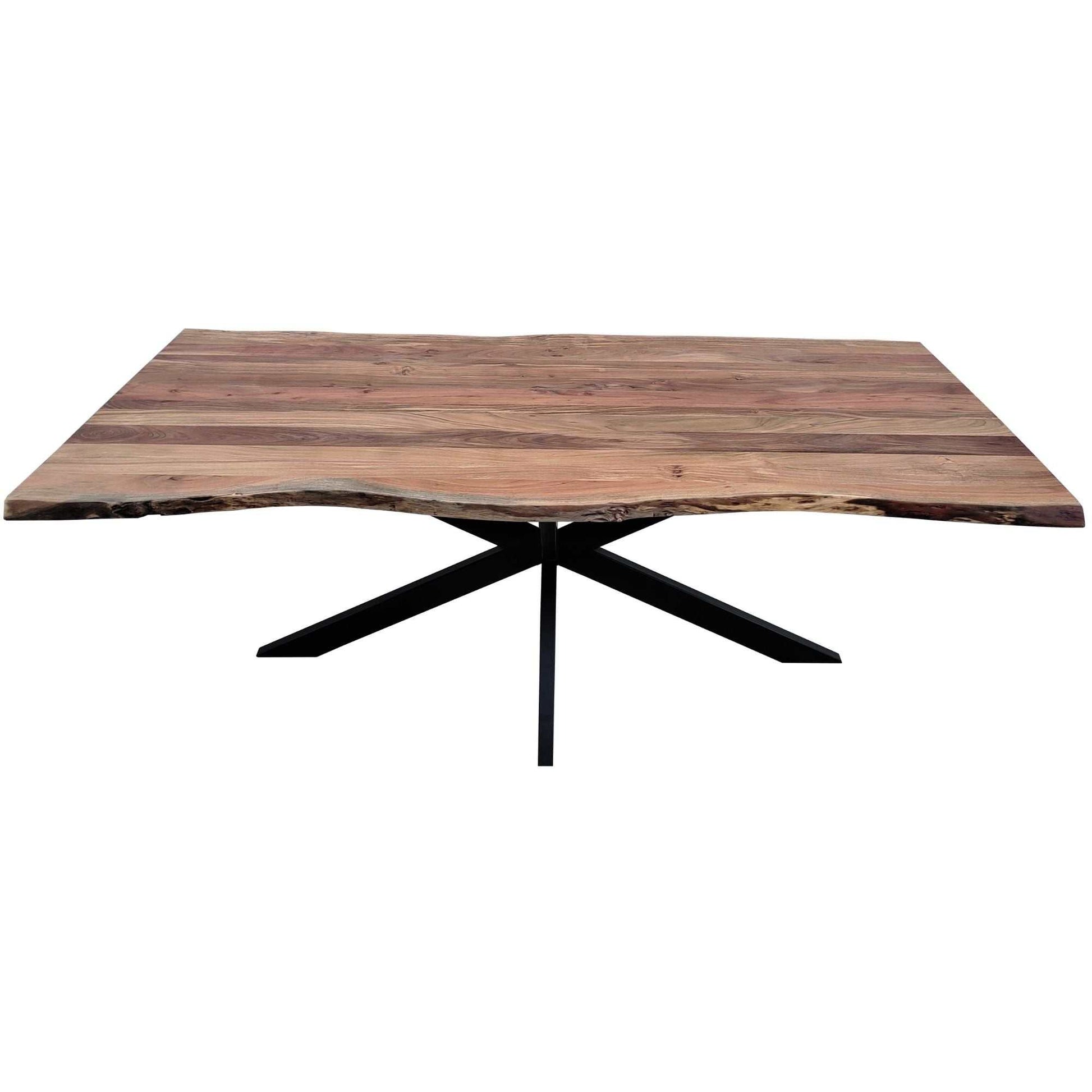 Lantana 9pc Set 240cm Dining Table 8 Black Wishbone Chair Set