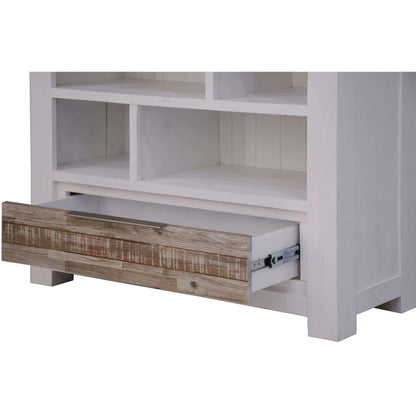 Plumeria 200cm Bookcase Display Unit Solid Acacia Timber Wood