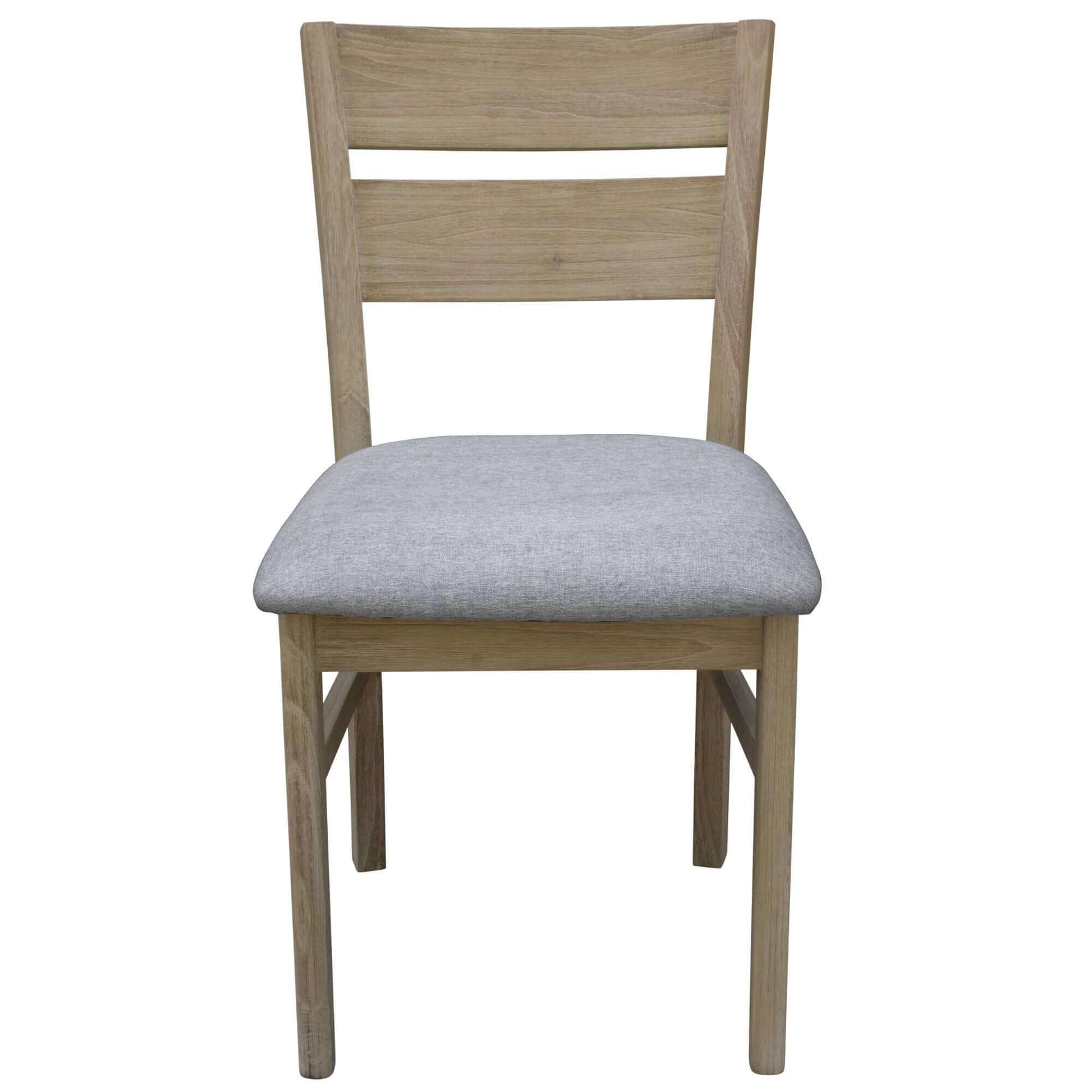 Tyler Solid Acacia Wood Dining Room Chairs Set of 6 - Brushed Smoke