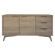 Tyler 166cm Solid Wood Buffet Table 2 Door 3 Drawer - Brushed Smoke