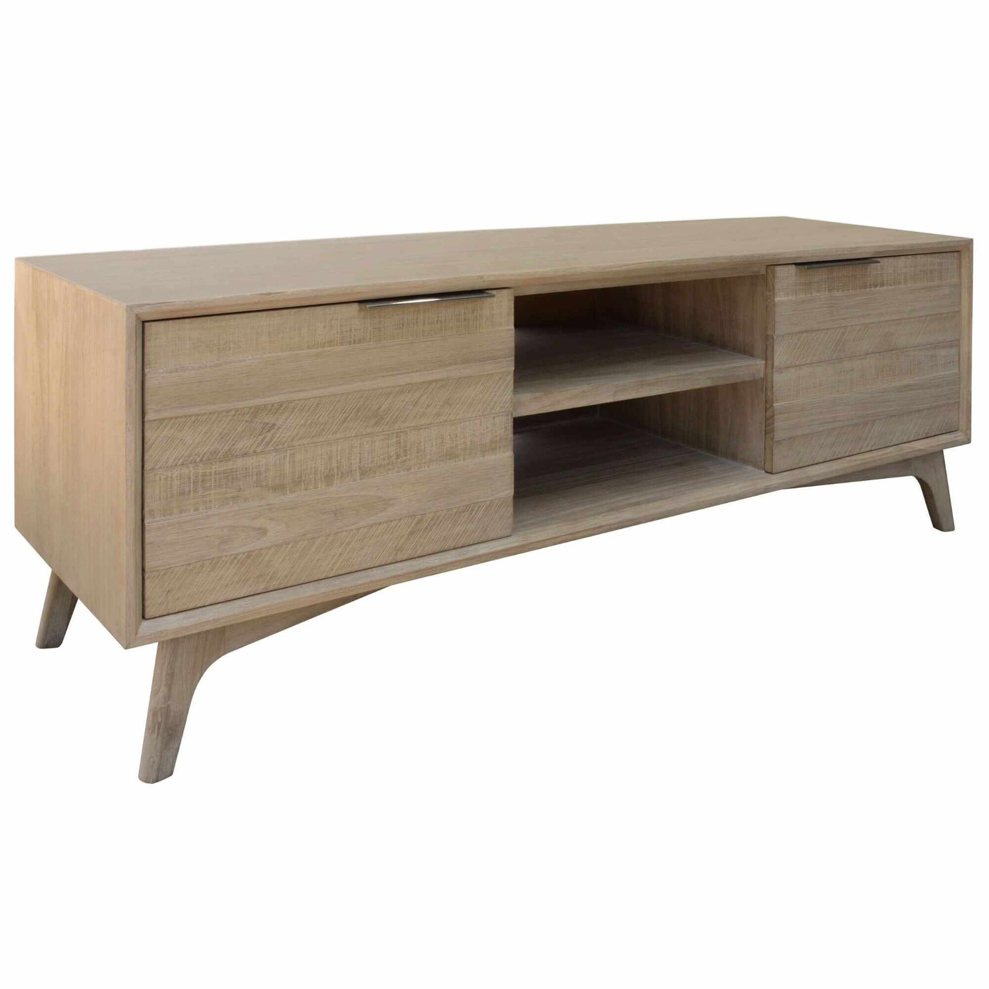 Tyler 166cm Modern Entertainment Center 2 Door - Brushed Smoke