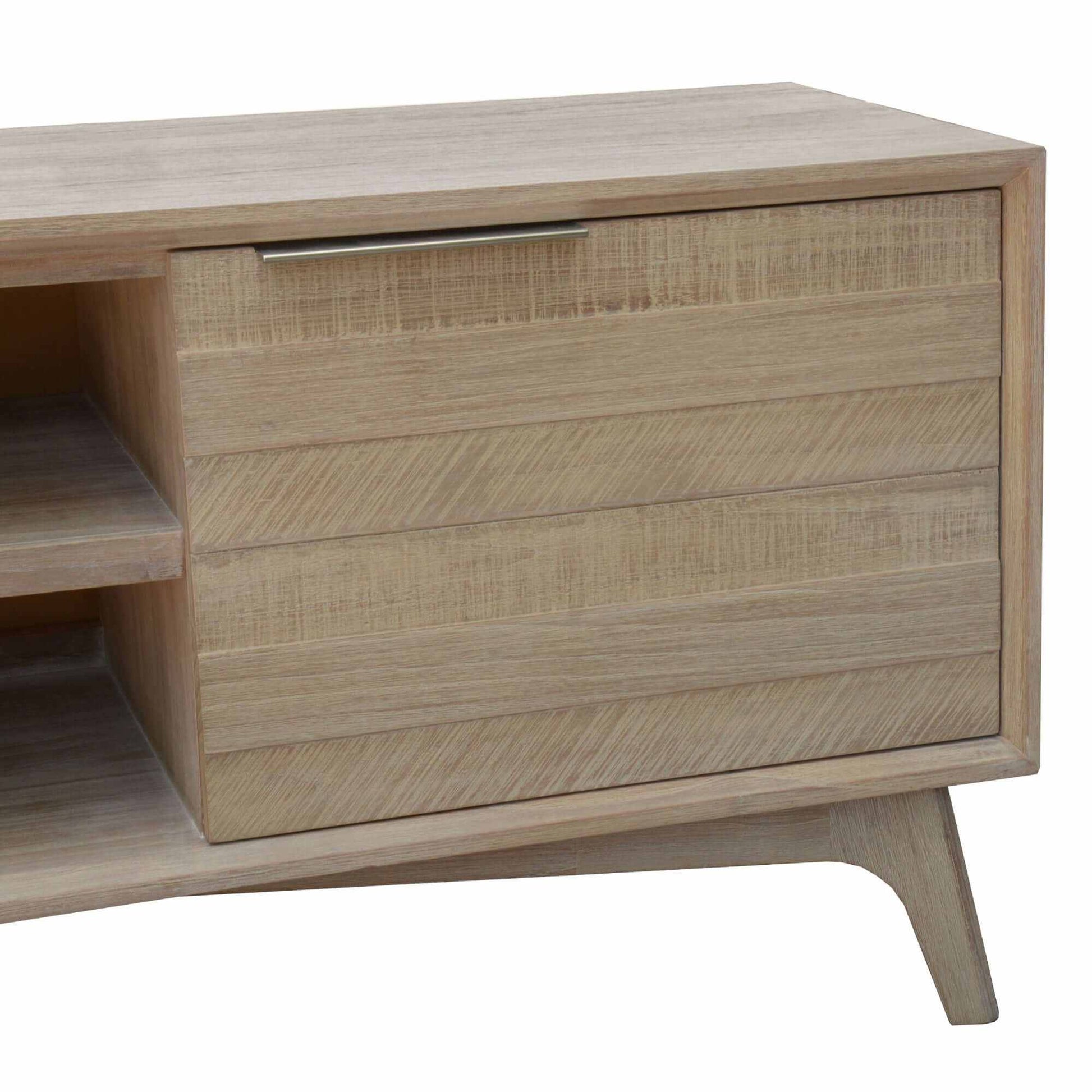 Tyler 166cm Modern Entertainment Center 2 Door - Brushed Smoke