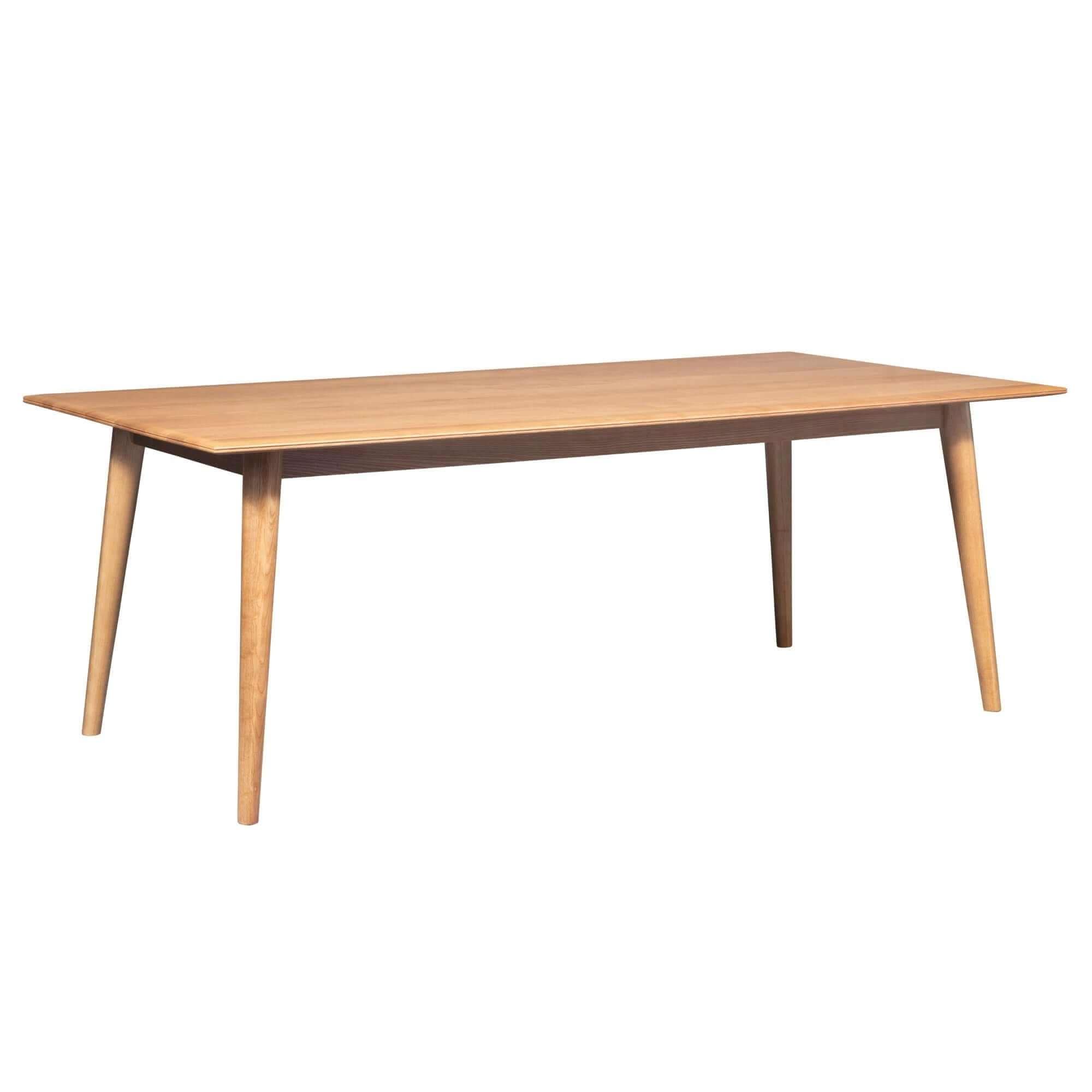 Emilio Scandinavian Style Solid Ash Dining Table 180cm