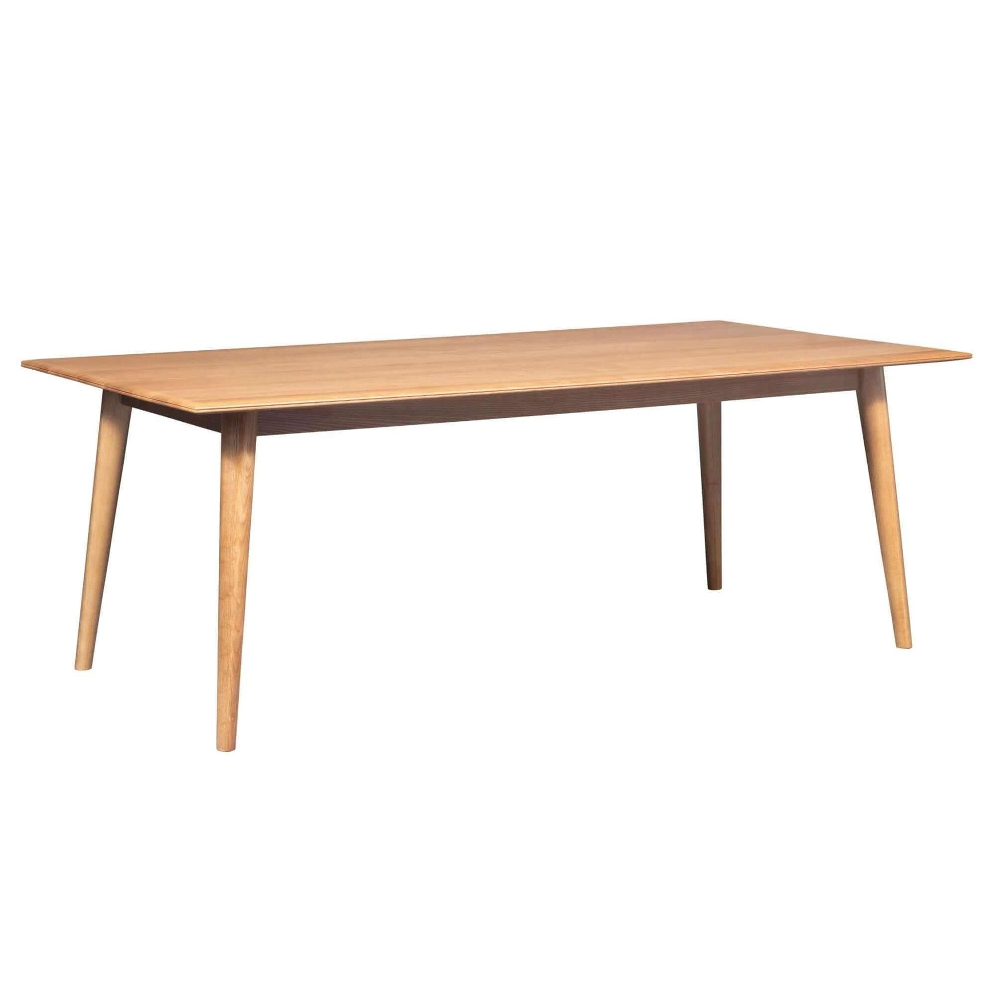 Emilio Scandinavian Style 210cm Solid Ash Wood Dining Table