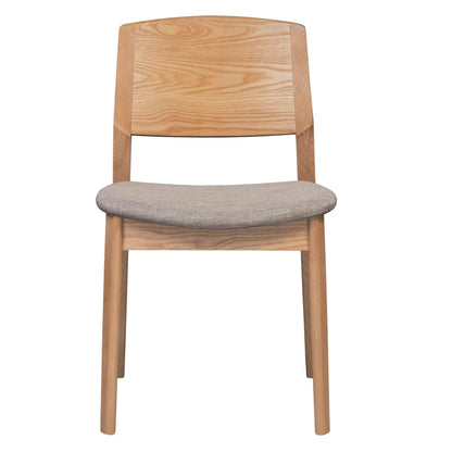 Emilio Scandinavian Style Kitchen Chairs Set of 4 Solid Ash Wood - Oak