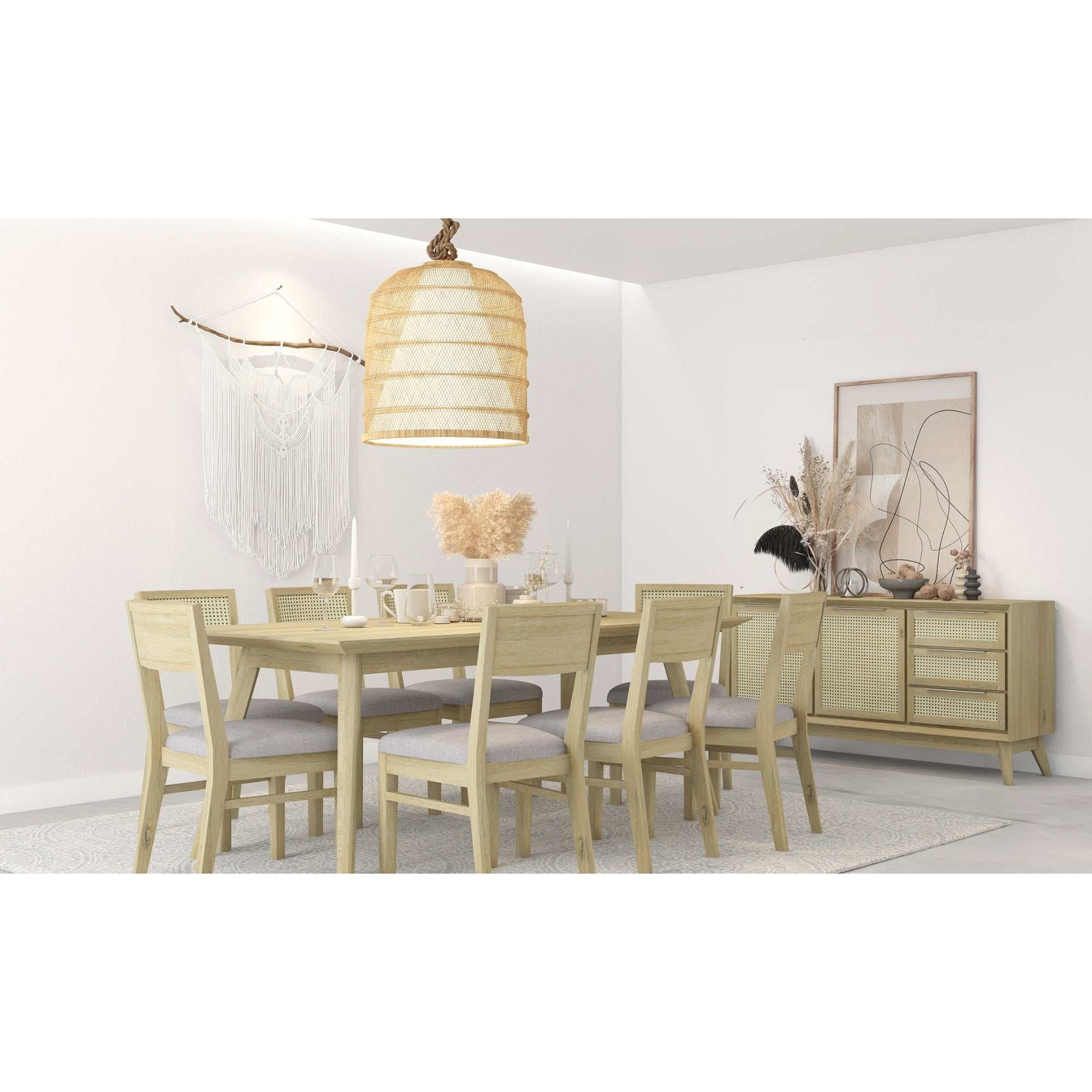 Grevillea 9 Piece Dining Room Table Sets 210cm Table 8 Chairs
