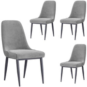 Eva Mid Century Dining Chair Set of 4 - Grey