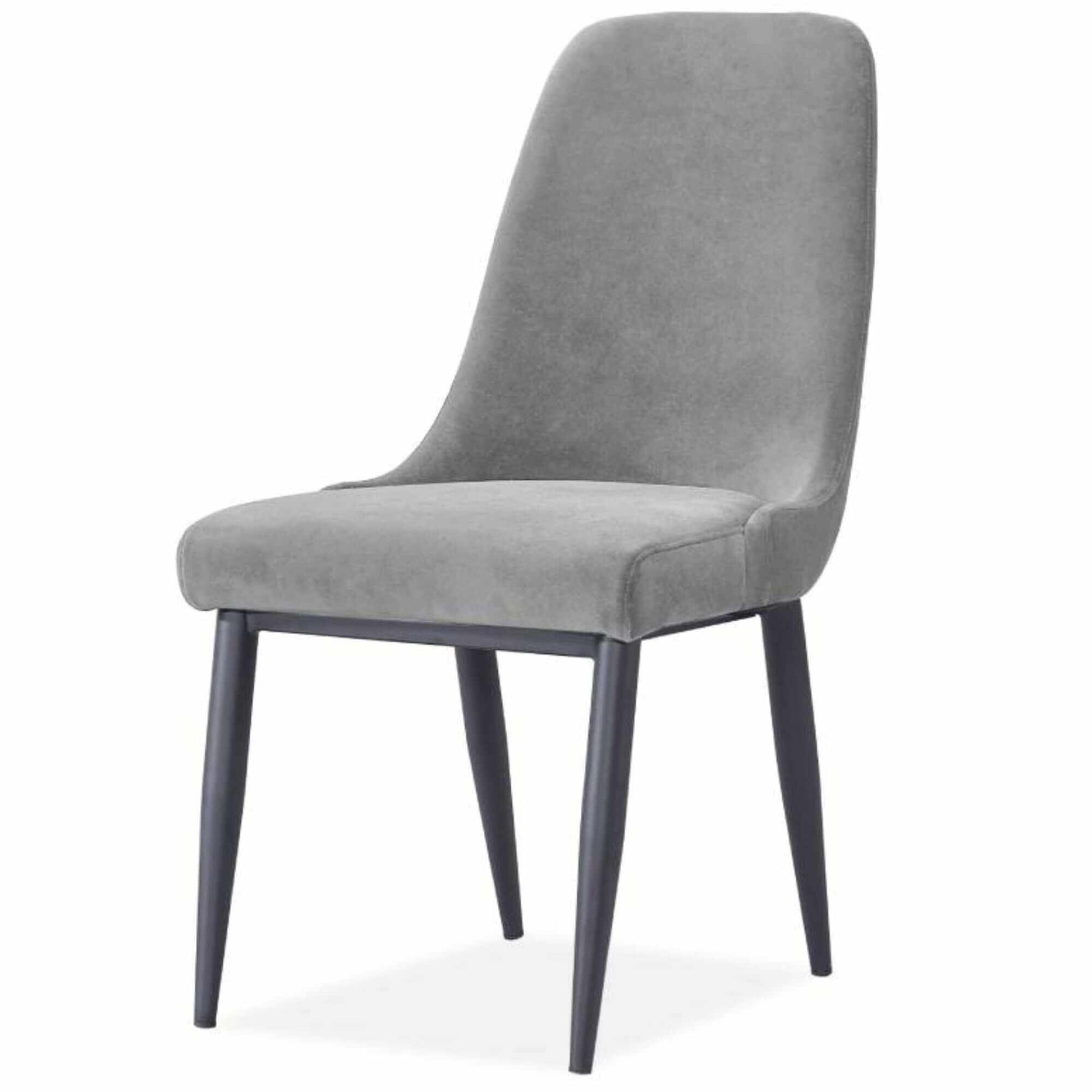 Eva Mid Century Dining Chair Set of 4 - Grey