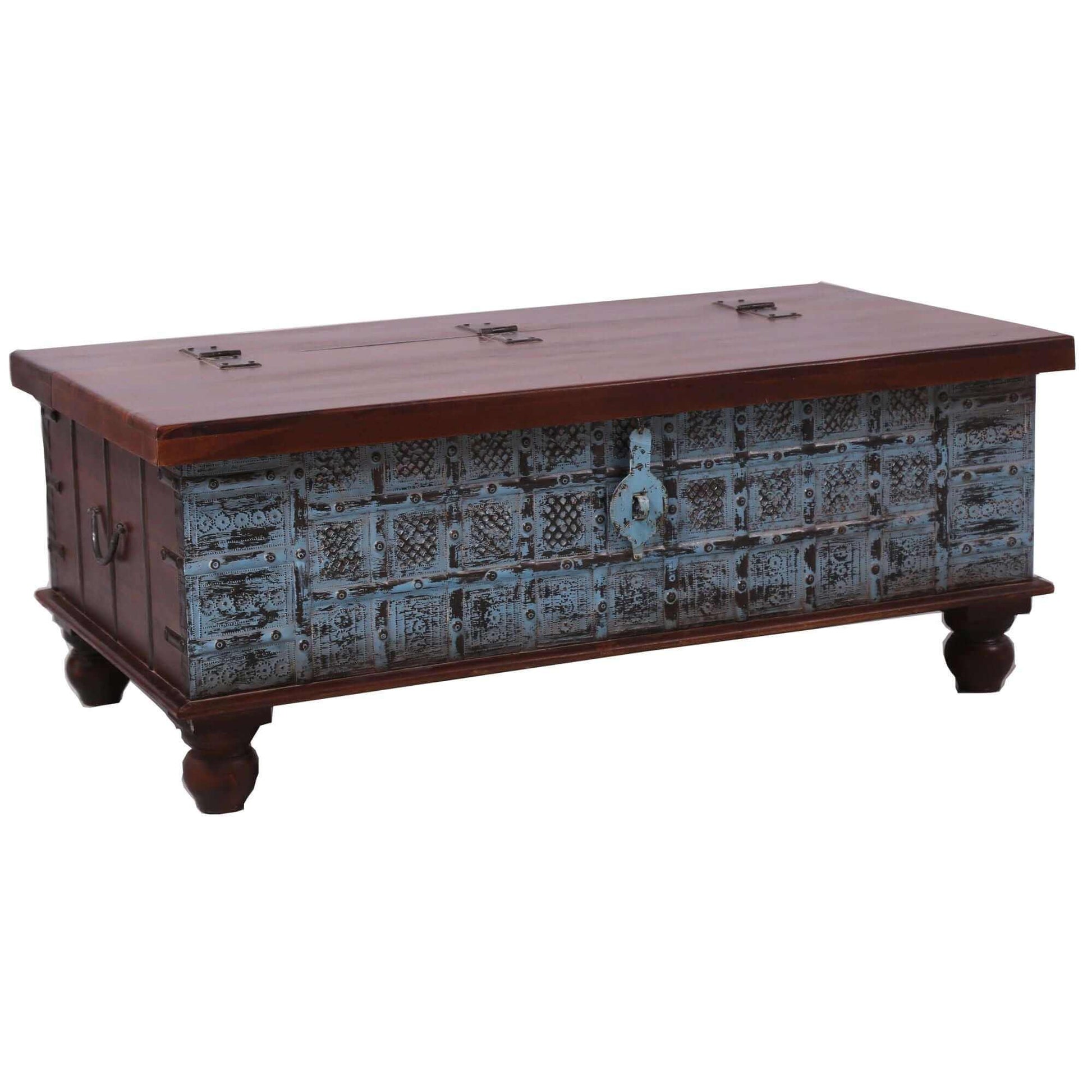 Konark Antique Handcrafted Mango Wood Coffee Table