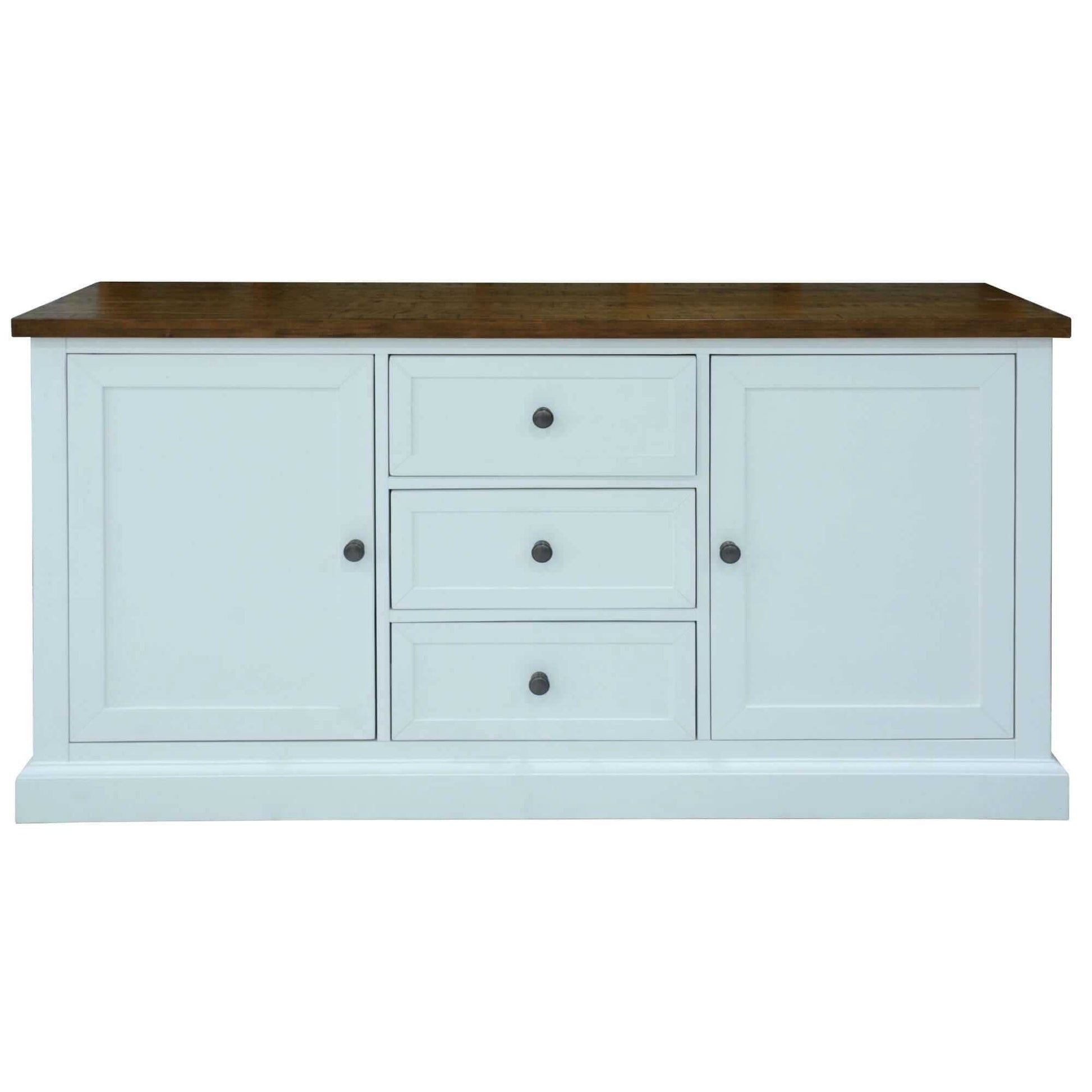 Norah Solid Acacia Timber Sideboard Buffet Table 165cm 2 Door 3 Drawer