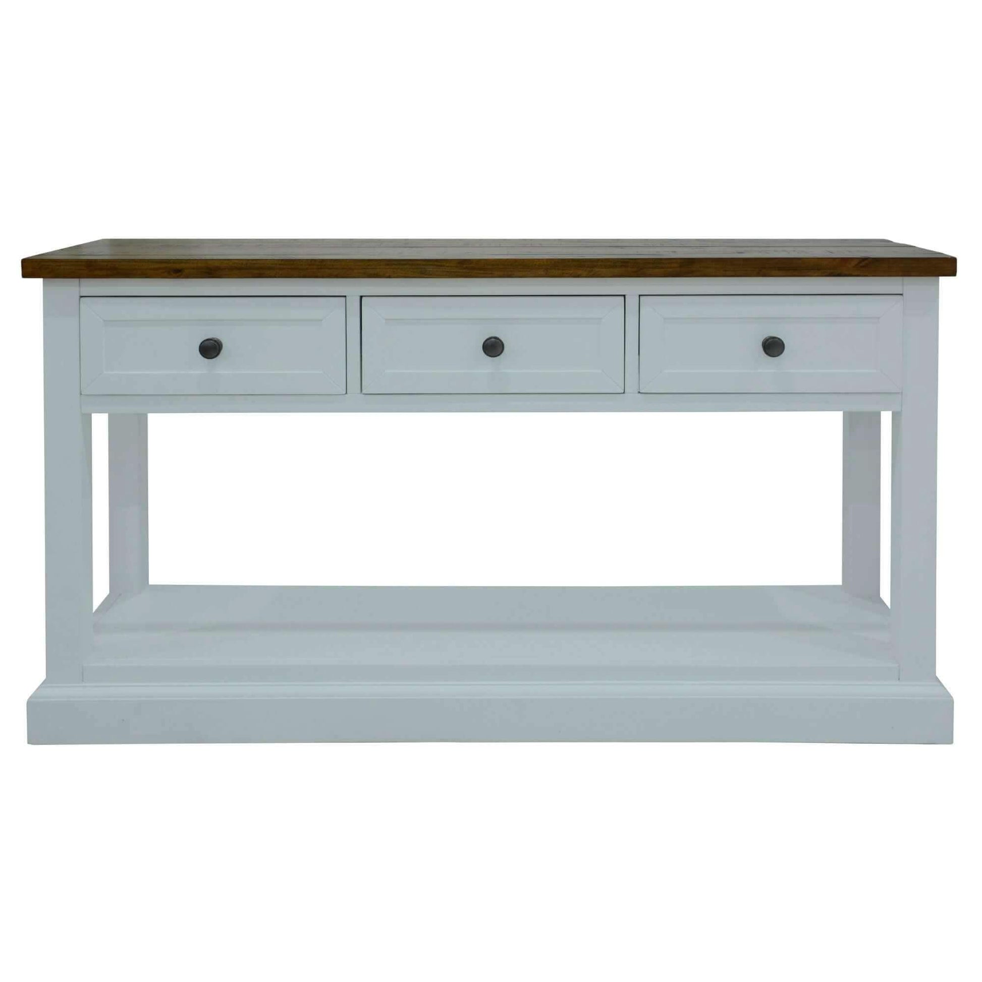 Norah Solid Acacia Hampton Style Console Table 140cm