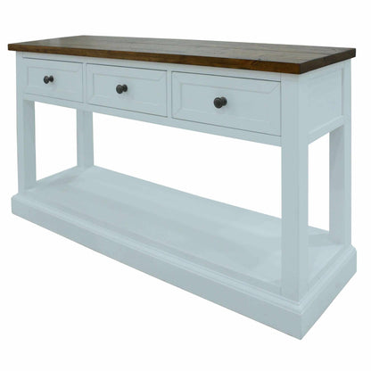 Norah Solid Acacia Hampton Style Console Table 140cm