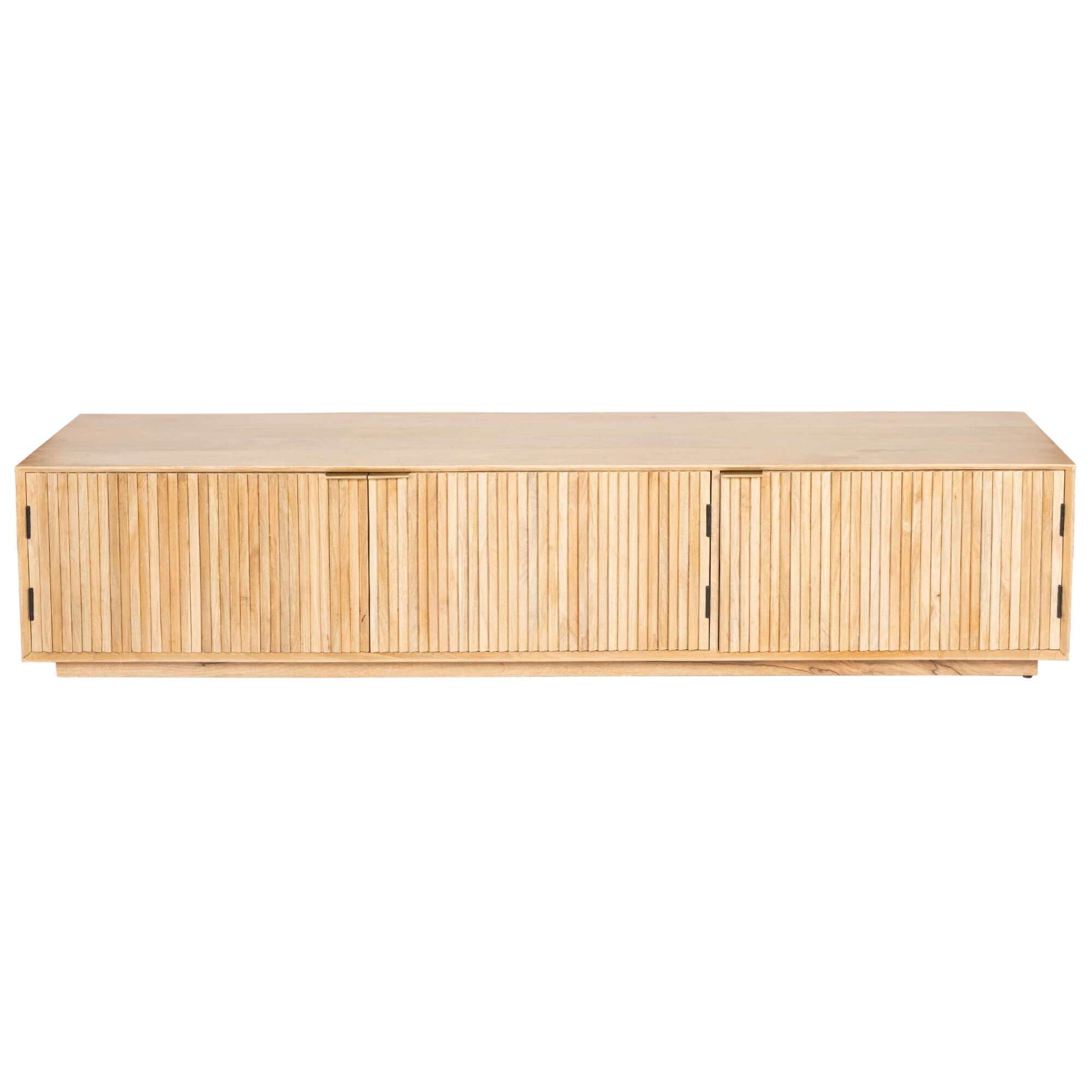 Cyrus Natural Wood TV Console 200cm 3 Door
