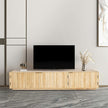 natural wood tv console