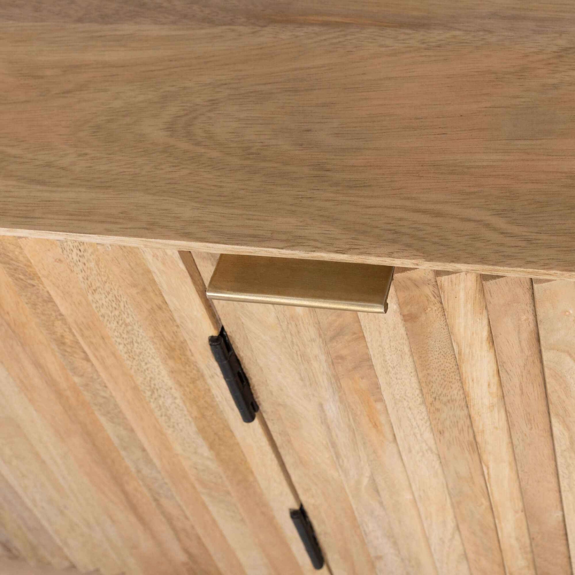 Cyrus Natural Wood TV Console 200cm 3 Door