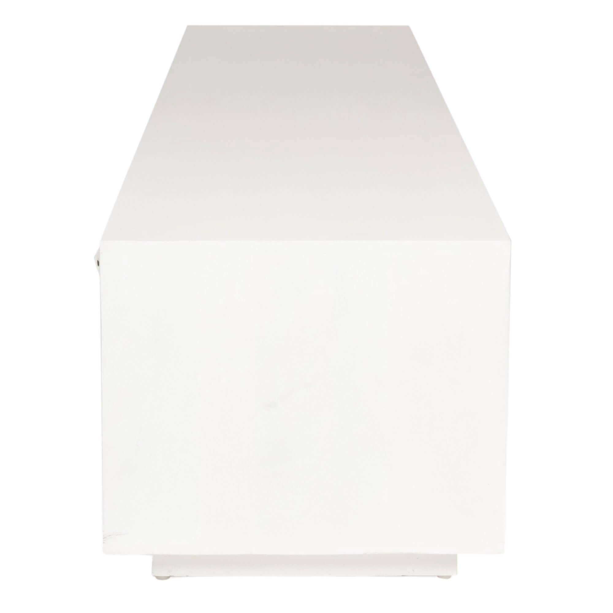 Cyrus 3 Door Solid Mango Wood White TV Cabinet 200cm