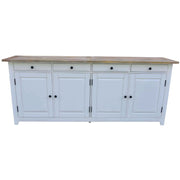 Lavasa Farmhouse Sideboard Cabinet 208cm 4 Doors and Drawers