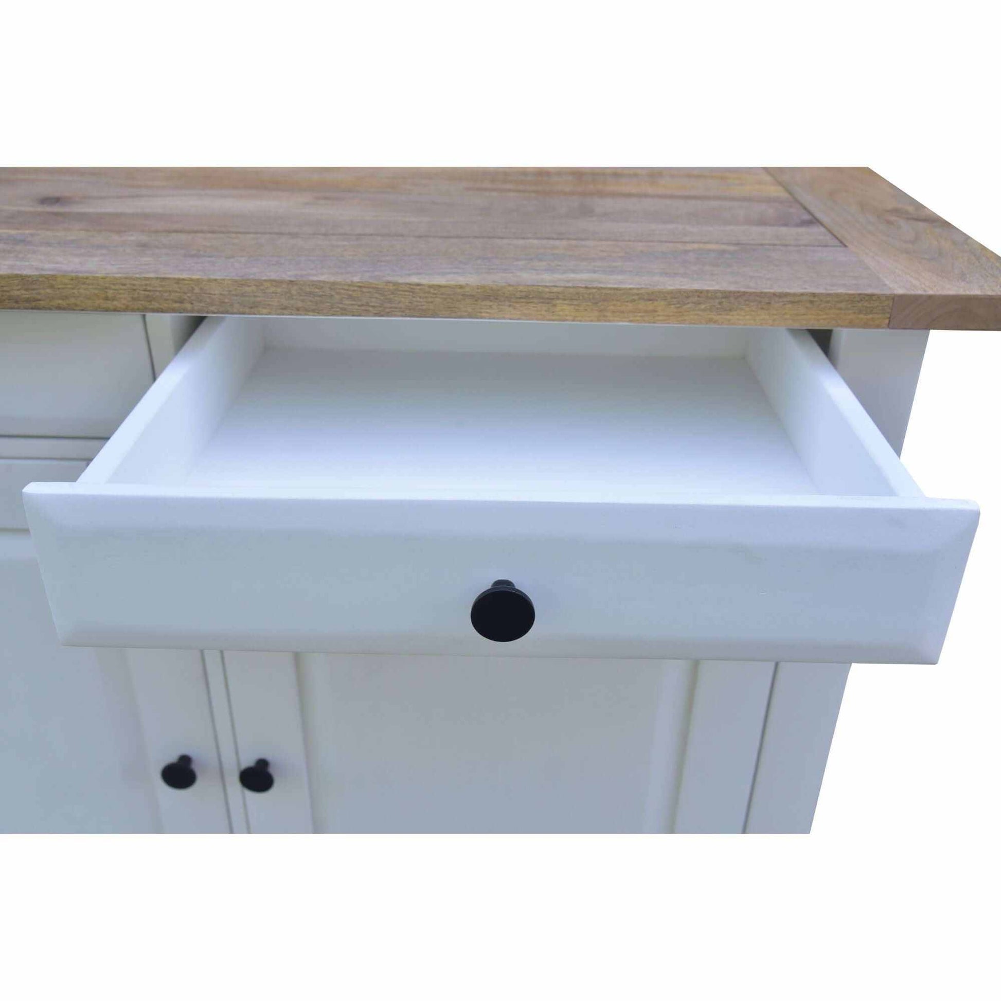 Lavasa Farmhouse Sideboard Cabinet 208cm 4 Doors and Drawers