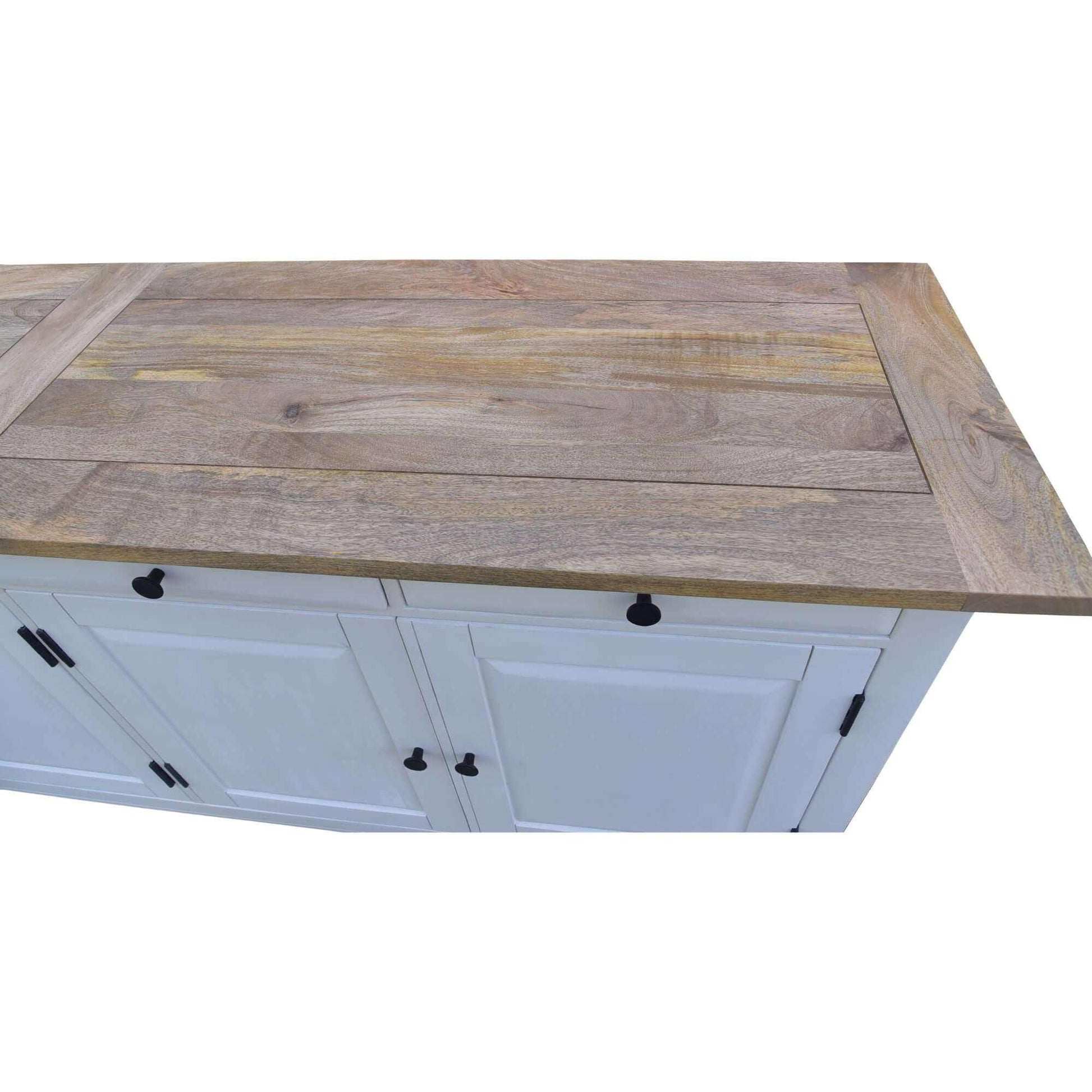 Lavasa Farmhouse Sideboard Cabinet 208cm 4 Doors and Drawers