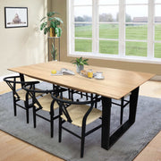 Aconite Solid Messmate Timber 9pc 210cm Dining Table And 8 Chair