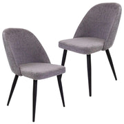 Erin Mid Century Modern Chair Set of 2 - Fog