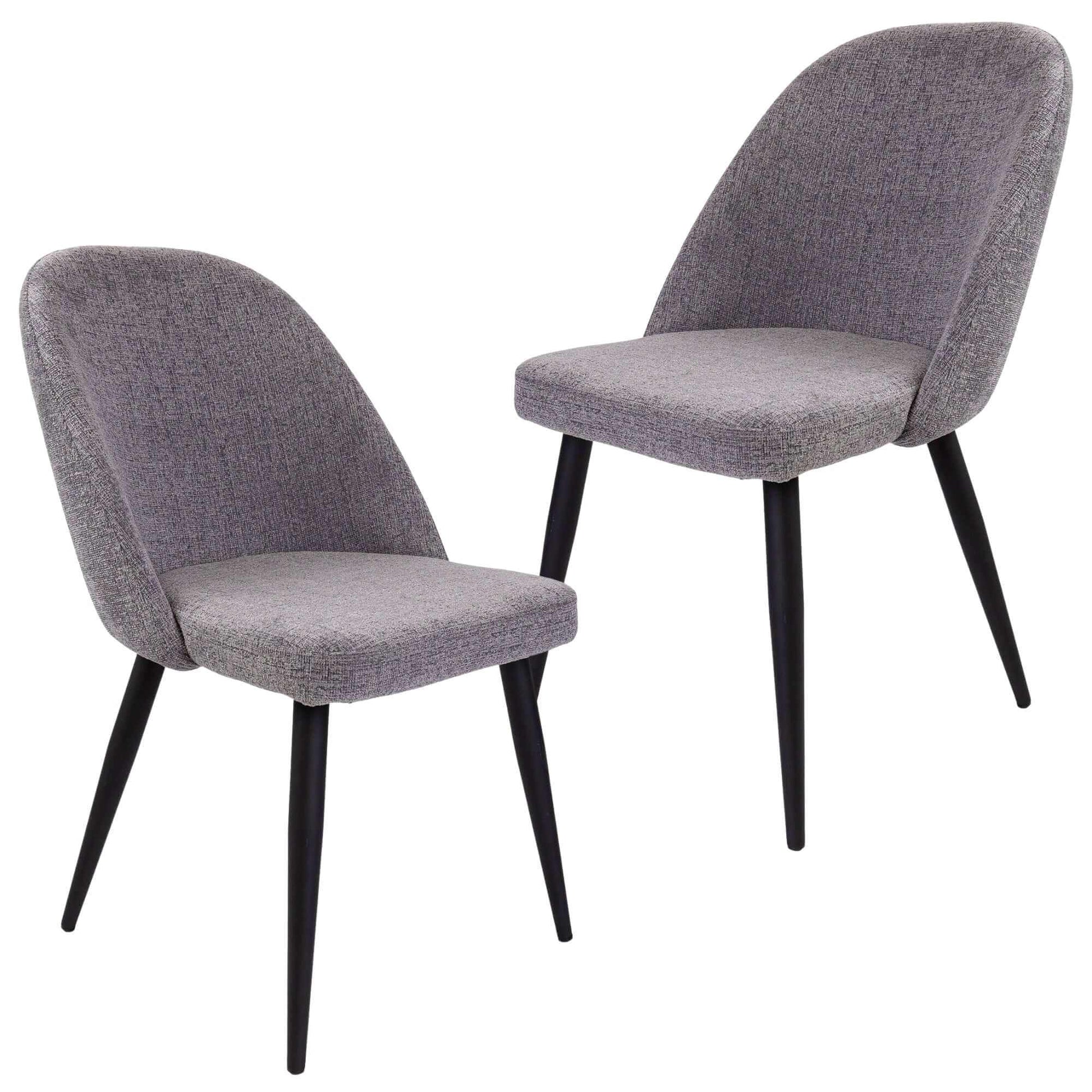 Erin Mid Century Modern Chair Set of 2 - Fog
