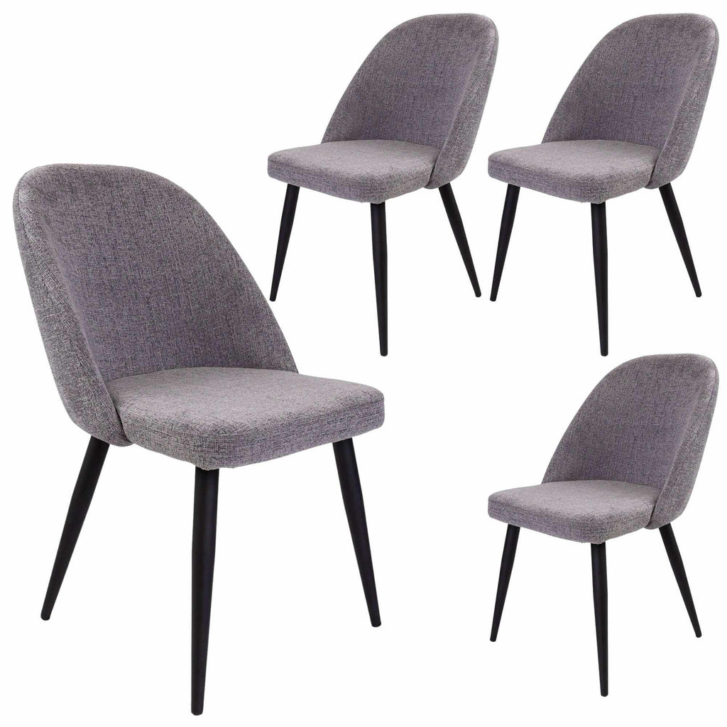 fabric seat dining chairs set of 4