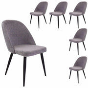 Erin MCM Dining Chairs Set of 6 - Fog