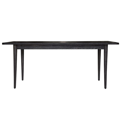 Claire Solid Oak Dining Table 180cm - Black