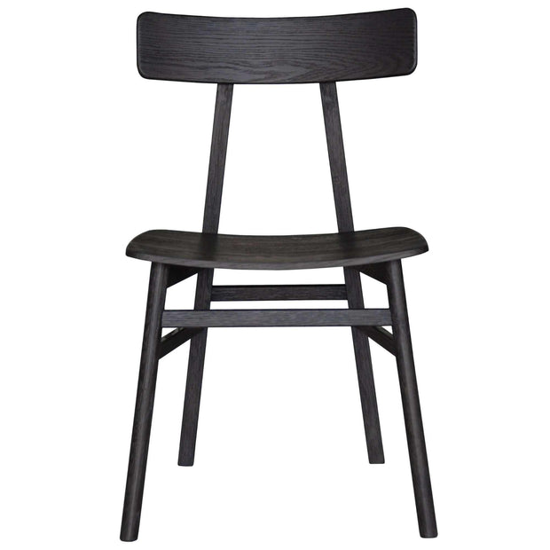 black solid wood chairs