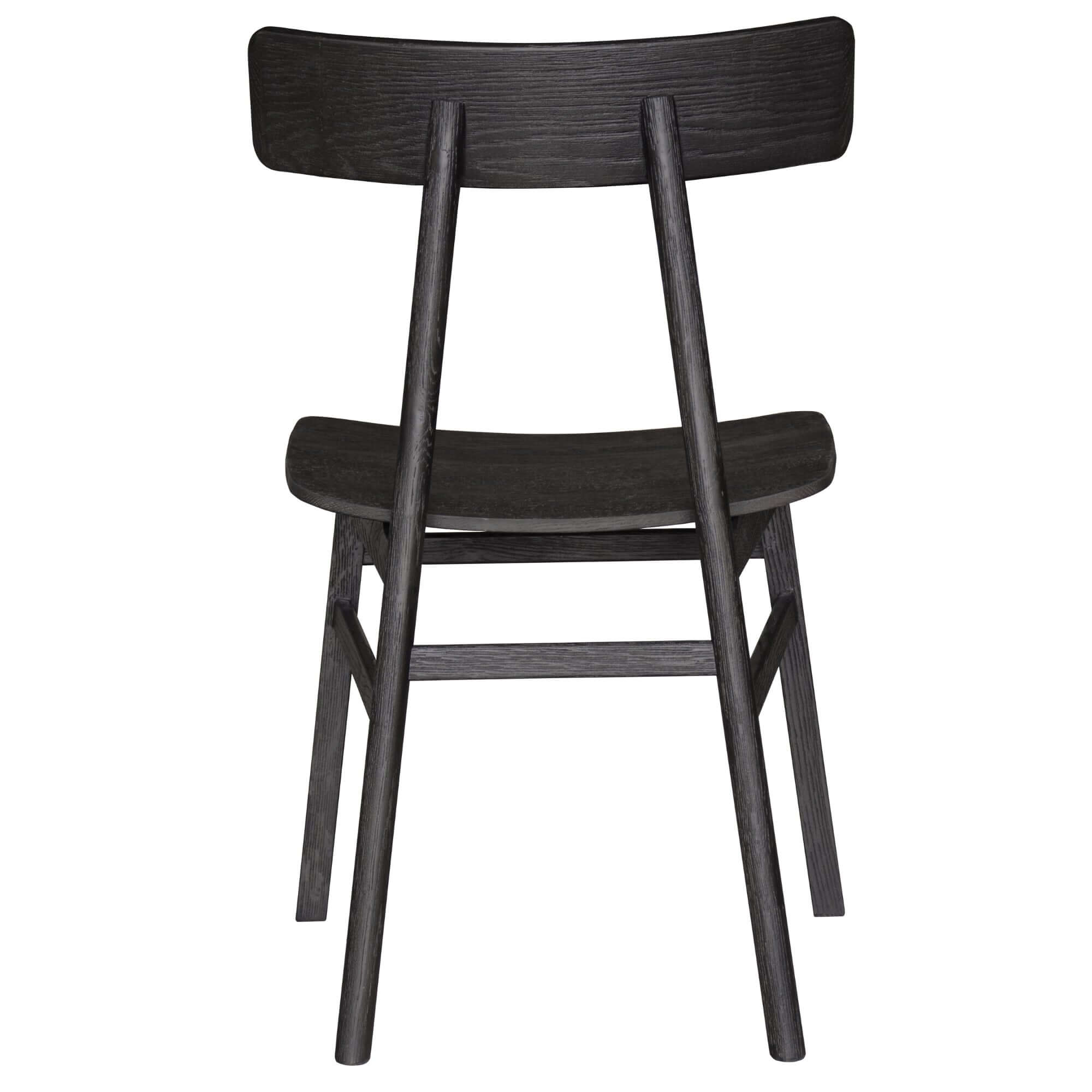 black solid wood chairs