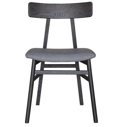 Claire Set Of 4 Mid Century Dining Chairs - Black