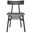 black upholstered dining chairs